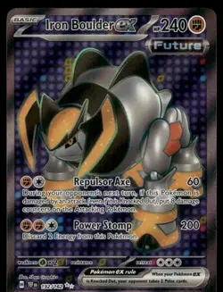 Pokemon Cards Iron Boulder ex 192/162 Temporal Forces Ultra Rare NM - Image 1