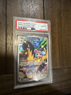 Pokemon TCG Iono's Kilowattrel Card Journey Together IR 163/159 - Image 1