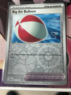 Big Air Balloon 155/165 Reverse Holo MEWen 151 English Pokemon Card NM - Image 1