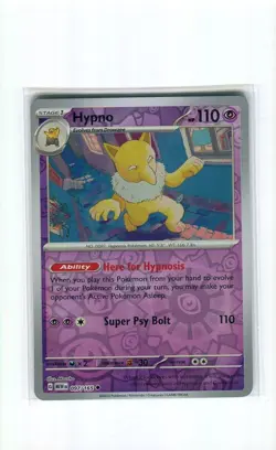 HYPNO 097 REVERSE HOLO SCARLET & VIOLET 151 POKEMON CARD MINT 2023 - Image 1