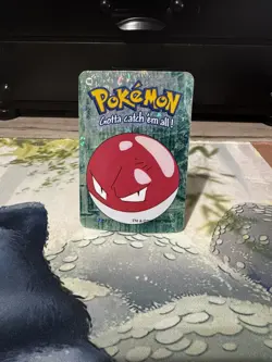 Voltorb #100 - Vintage Vending Machine Prism Sticker 2000 - Pokemon Card - Image 1