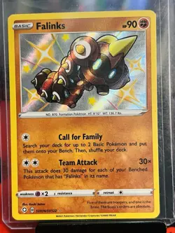 Pokemon TCG Shining Fates Shiny Vault Falinks Holo Rare Card SV074/SV122 VLP - Image 1