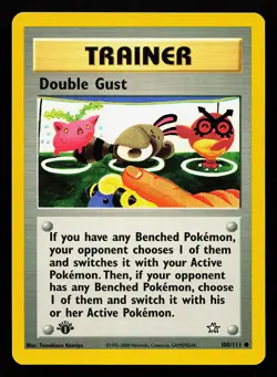 Double Gust 100/111 Common 1st Edition Neo Genesis Pokemon Card - Image 1
