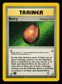 Berry 99/111 Common 1st Edition Neo Genesis Pokemon Card - Image 1