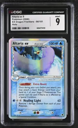 CGC 9 MINT Altaria ex 2006 EX Dragon Frontiers 90/101 Holo Pokemon Card - Image 1