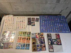 Vintage Pokemon & Dragonball Z 1990’s-2000 Card Poster Sticker Lot Topps Chrome - Image 1