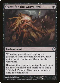 Quest for the Gravelord [Zendikar] Moderately Played - Image 1