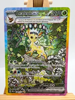 Pokemon Prismatic Evolutions - 144/131 Leafeon ex - SIR - NM/M - Image 1