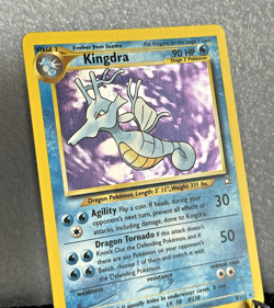 Kingdra Holo Rare 8/111 Neo Genesis WOTC Vintage Pokemon Card 2000 LP - Image 1