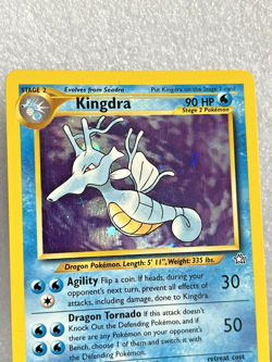 Kingdra Holo Rare 8/111 Neo Genesis WOTC Vintage Pokemon Card 2000 LP - Image 2