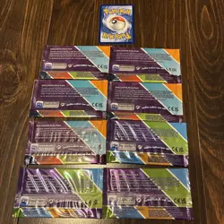 Pokemon Day Bulbasaur Promo & Lot of 8 Series 4 & 7 Sealed Prize Booster Packs - Image 2
