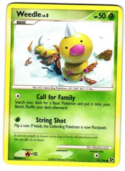 Pokemon Great Encounters Weedle #93/106 LP Common - Image 1
