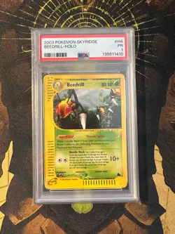 Pokemon Beedrill H4/H32 Skyridge Holo PSA 1 - Image 1