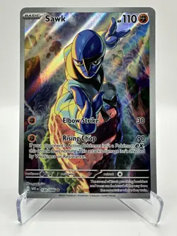 Sawk 130/086 Sv: White Flare Holo Pokemon Near Mint - Image 1