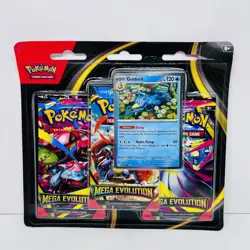 Pokemon TCG - Mega Evolution 3 Pack Blister - Golduck Promo - Factory Sealed - Image 1