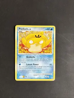 Pokemon TCG Psyduck Platinum 87/127 Regular Common Non Holo - PLAYED - Image 1