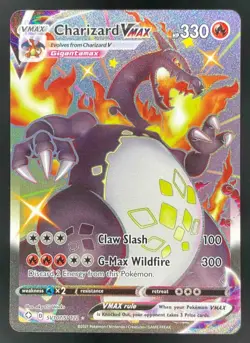 2021 Pokemon Sword Shield Shining Fates Shiny Vault #SV107/SV122 Charizard VMAX - Image 1