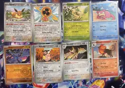 Pokemon TCG Prismatic Evolutions Pokeball Reverse Holo Lot Of 8 NM - Image 1