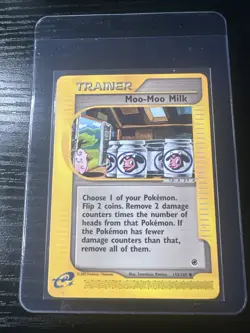 Moo-Moo Milk 155/165 Expedition WOTC Vintage Pokemon - Image 1