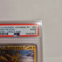 WARM PIKACHU 097/XY-P Uniqlo Japanese Promo Graded Pokemon Card PSA 2 - Image 4