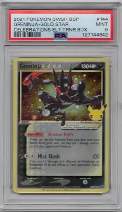 Greninja Star SWSH144 SWSH: Sword & Shield Promo Cards Holo PSA 9 - Image 1