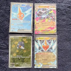 Mega Charizard X EX. Rotom EX. Nymble Phantasmal Flames bundle 4 cards - Image 1
