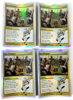 MTG Magic : Playset (4x) Ass Whuppin Prerelease Promos VO Exc Envoi rapide suivi - Image 1