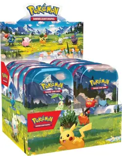 Pokemon Mega-Entwicklung Erhabene Helden Mini Tin Display DEUTSCH NEU SEALED - Image 1