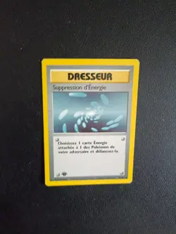 Carte Pokemon Suppression d'energie 92/102 Set de Base Edition 1 Wizards FR - Image 1