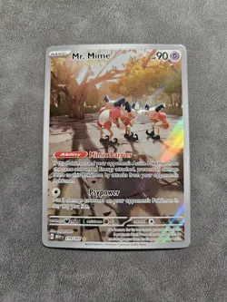 Pokemon TCG Mr. Mime 179/165 Illustration Rare Holo - Scarlet & Violet 151 - NM - Image 1