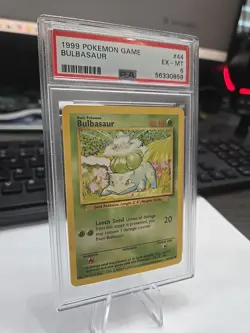 1999 Pokemon Base Set Bulbasaur 44/102 - PSA 6 EX-MT - Image 3
