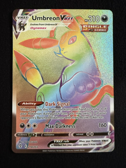 Umbreon VMAX 214/203 Evolving Skies Secret Rare Holo NM Pokemon - Image 1