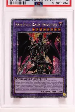 2024 Yu-Gi-Oh! Red-Eyes Dark Dragoon RA02-EN021 1st Ed Quarter Century SCR PSA 9 - Image 2