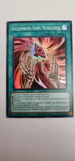 Succumbing-Song Morganite ROTA-EN065 Rage of the Abyss Yu-Gi-Oh 1st Edition NM - Image 1