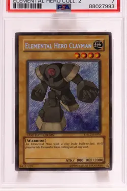 2007 Yu-Gi-Oh! E-Hero Clayman Elemental Hero Coll. 2 EHC2-EN002 PSA 7 NM - Image 1