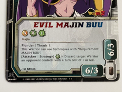 Evil Majin Buu 1st Edition Warrior card WA-187 2008 Bandai Dragon Ball Z ccg tcg - Image 3