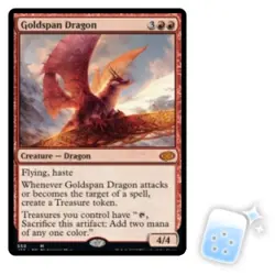 GOLDSPAN DRAGON Jumpstart 2022 Magic MTG MINT CARD - Image 1