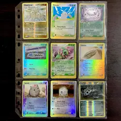 Pokemon Collection Mixed 🔥 Lot of Cards w/ Binder Page - Image 1