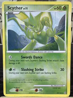 2008 Pokemon TCG Cards Scyther 49/100 Stormfront Uncommon HP - Image 1
