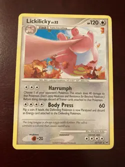 Lickilicky 33/127 Platinum Base Set Regular Rare 2009 Pokemon TCG Card MP - Image 1