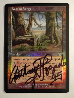 Magic The Gathering - 1x Signed Foil Krosan Verge (mtg) Judgment - Image 1