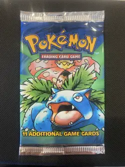 Pokemon Base Set Booster Pack Sealed New - Venusaur Art - Image 1
