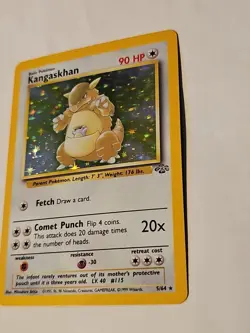 Pokemon Card TCG Kangaskhan 5/64 Jungle Holographic Rare Unlimited 1999 Vintage - Image 2