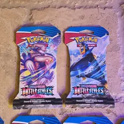10x Pokemon Battle Styles Sleeved Booster Packs Sealed - LOT OF 10 Packs - Image 2
