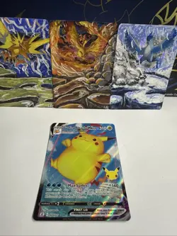 Surfing Pikachu VMAX 009/025 Holo Rare VMAX Celebrations Pokemon Near Mint - Image 1
