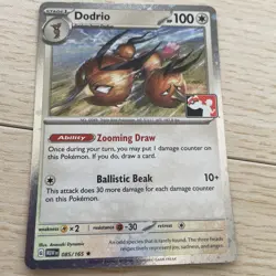 Pokemon TCG - Dodrio 085/165 Cosmo Holo Stamped - Prize Pack Series 5 - Image 5