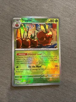 Dipplin ( Pattern) Uncommon Prismatic Evolutions 010/131 NM Master Ball Pokemon - Image 1