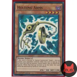 Yugioh Holding Arms MILI-EN003 Super Rare 1st Edition NM - Image 1