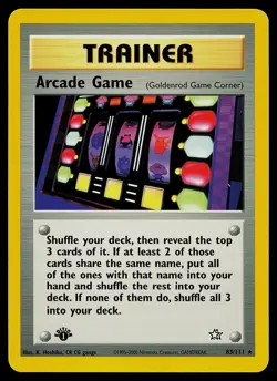 Pokemon Card - Arcade Game Goldenrod Corner Neo Genesis 83/111 Rare 1st Edition - Image 1
