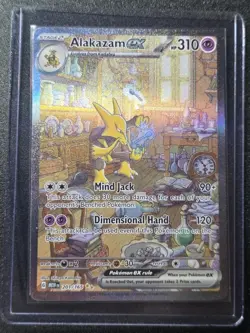Pokemon TCG Alakazam EX 151 Holo Card Scarlet & Violet 201/165 - Image 1